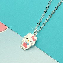 [쿨젬] 925정품실버 미아방지 헬로키티 목걸이