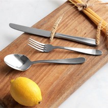 식당 숙소 리조트 실버 스테인리스 양식기 숟가락 답례품 예단 부부 식당용, 1-5헤라포크2p