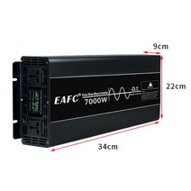 4000W 순수 사인파 자동차 인버터 전원 DC12V AC 220V 소켓 변환기 홈 야외용, 03 7000W, 03 7000W