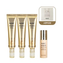 [ 홈쇼핑 세트 ] AHC 아이크림 시즌 11 프리미어 앰플인 40ml 3개 + 콜라겐 T3 밀도 세럼 15ml+쇼핑백, AHC 시즌11 40mlx3+콜라겐세럼15ml+쇼핑백