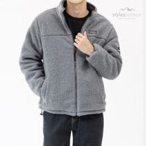 스타일 에스 스타일에스 WS 남녀공용 하이넥 집업 양털 패딩 2Way 리버시블 자켓 JM202