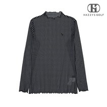 (정품)헤지스골프 [H-ICONIC]블랙 깅엄체크 풀패턴 메쉬 이너 HWTS1B462BK