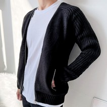 신축성좋은 남자 간절기가디건 지퍼타입 부드러운촉감 댄디룩