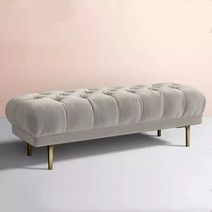 등받이 없는 쇼파 엔틱 병원 대기 패브릭, 150 x 45 x 40cm(다크그린)