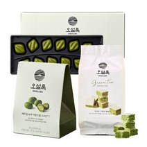 오설록 과자 선물세트 (녹차라즈베리트러플/녹차아몬드볼/그린티웨하스)