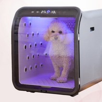 펫케어룸 펫드라이룸 스타일러 에어샤워 반려견건조기 고양이 애견 드라이기 개 털말리는기계 셀프강아지목욕, Dark Gray(다크그레이)