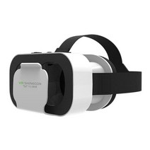 VR게임기 VR기기 VR추천VR SHINECON 안경 3D 가상 현실 게임 헬멧 범용 전화 몰입형 HD 영화보기 J6T2, 01 black white