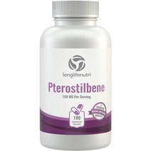 롱라이프뉴트리 미국 프테로스틸벤 150mg 180베지캡슐, 150ng, 1개