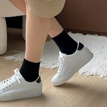 심플 배색 티안나는 키높이 여성 스니커즈 운동화 속굽포함5CM