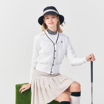 [클리브랜드골프] 스트레치 우븐나일론 여성 가디건형 골프바람막이골프웨어_CGWJK31502WH
