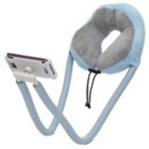 누벨르 스마트폰 거치대 목베개, 블루, 1개