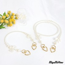 미야멜로우 하트링 진주 가방 스트랩