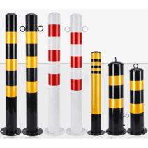 주차차단기 주차 차단봉 스텐볼라드 카스토퍼 금지대, 75cm 검정색과 노란색 직선 막대