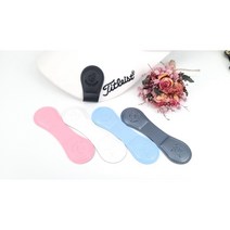 [캐디천사]골프 볼마커 양면클립 햇클립 /골프악세사리 캐디용품 골프용품 파크골프 볼마크, 실버