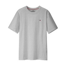타미힐피거 코어 플래그 반팔티 그레이헤더 남자 여자 티셔츠 09T3139-004