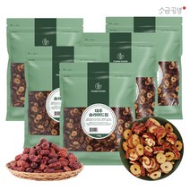 대추칩 건대추 슬라이스 1kg 말린대추, 5팩