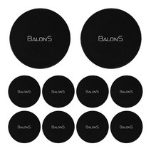 발론스 겔패드 9cm 빅사이즈 10p 차량용 젤패드 핸드폰 거치대 흡착패드, 블랙10p, 10개