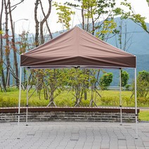 브랜드없음 프리미엄 알루미늄스틸 2X2 천막 행사용천막 고급 옥상, 선택완료, AL천막 2X2/브라운
