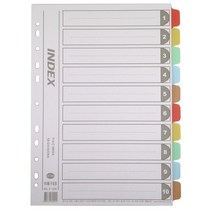 아톰 인덱스내지(PVC) A4 10분류 F208