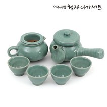 여주 공방 청자 다관 숙우 찻잔 다판 다기세트(다탁제외), 단품