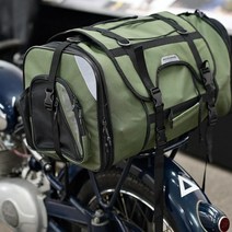코미네 KOMINE 오토바이 용 저니 시트 백 대용량 가방 리어백 올리브