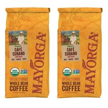 Mayorga 마요르가 카페 쿠바노 다크 로스트 홀빈 원두커피 2lb(907g) 2팩