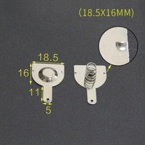 YYT 18650 배터리 시트 스프링 접촉 박스 양극 음극 단일 1616185mm 10P, 1.185X16MM