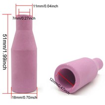 용접 노즐 팁 510pcs mb-15ak 14ak migmag 가스 세라믹 유로 스타일 건 토치 용 실드 컵, 10개