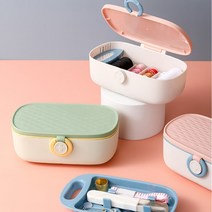 바느질세트 반짇고리함 반짇고리세트 실 바늘, 그린, 그린