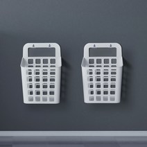 강블리 벽걸이 빨래바구니, 중형, 화이트