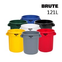 [브루트] BRUTE 벤티드 121L - 원형컨테이너, 옐로우