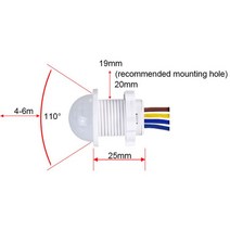 후방감지 미니 옷장 PIR 센서 감지기 스마트 스위치 110V 220V LED 적외선 모션 감지 자동 라이트