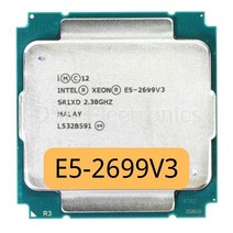 Intel Xeon E52699 v3 E5 2699 v3 CPU 프로세서 23 GHz 18 코어 36 스레드 45MB 145W CPU 프로세서 LGA 20113