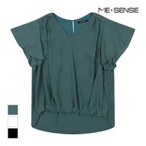 [미센스] 트임 프릴 민소매 블라우스_MB16BLP117Z