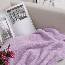 따뜻한 털원단 천 양털후리스 양면 7종, 퍼플