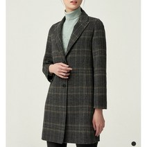 올리비아로렌 여성용 갱에리 체크 롱코트 VOCEAXW-A121