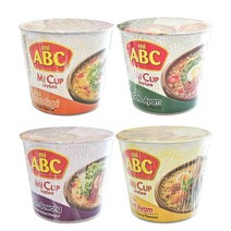 [인도네시아] ABC 미 컵라면 4종 60g X4 / Mi HALAL(cup) 할랄 에이비씨 CUP NOODLE