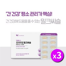 알코올성 비알코올성 간 간수치 ALT AST 건강 이 안좋을때 아플때 관리 개선 에 좋은 미국산 활력 프리미엄 밀크씨슬 영양제 영양재, 3BOX(18개월분)