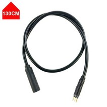 60/130/160cm 9Pin ebike 자전거 여성-남성 커넥터 모터 연장 케이블 변경 자전거-전자 액세서리, Black 130CM, Black 130CM
