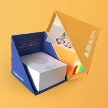 판촉물 도매/500개 /큐브형 점착메모함점착메모함 메모함/로고인쇄 제작 제조 기념품 답례품 대량구매 단체, 기본500개구매시, 인쇄신청