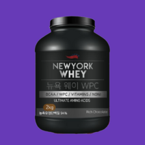 남자 남성 헬린이 근육 운동전 운동후 뉴욕웨이 WPC WPI 농축 유청 단백질 프로틴 보충제 2KG, 뉴욕웨이 WPC 딸기맛