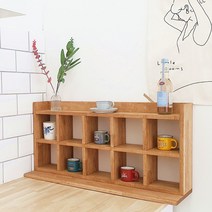 원목 컵보드 컵정리대, 오크, 1개