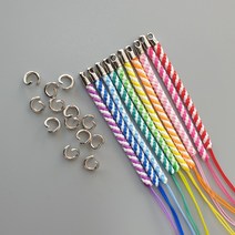 [아이언티샷] 티걸이 꼬임줄 오링포함 골프악세사리 부자재 캐디용품, 10개(색상혼합)