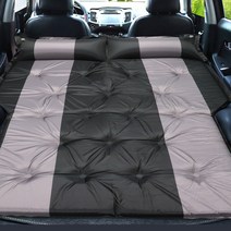 JS automotive 자동차 뒷자석 스웨이드 SUV 트렁크 침대 자동충전 에어매트 캠핑 차박 여행 장거리 놀이방 용품, 블랙그레이