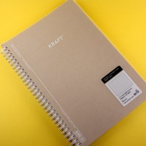 TOBE PP 크라프트 노트 3mm 그리드, 단품, 단품