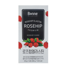식 약 청 인정 인증 본네 프리미엄 로즈힙 엘라스틴 퓨레 쥬스 스틱 bonne 로즈휩 로즈쉽 앨라스틴 푸레 주스 로드힙 본네주스 본네엘라스틴 본네 스틱 홈쇼핑 부모님 할머니 선물, 14포(2주분) X 12개
