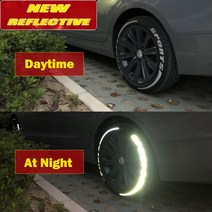 슈퍼커브 스티커 오토바이 자동차 스타일링야간 반사 장식 타이어 모양 수정 액세서리 3D 자동차 스티커, 02 8 groups_06 for YOKOHAMA
