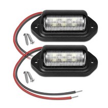 캠핑카 계단 트레일러 카라반 계단 스텝2pcs 6 led 라이센스 번호판 조명 217, 2개