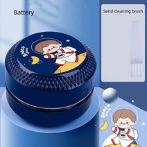 이동식 집진기 드릴 먼지 가정용 데스크탑 진공 청소기 학생 지우개 부스러기 흡입 기계 스마트 볼 Usb, 06 Battery blue