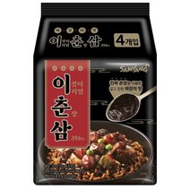 진짜 춘장을 사용한 깊고 진한 짜장의 맛 이춘삼 짜장라면 128G 4입, 1개